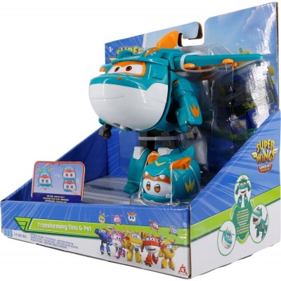 Ігровий набір Super Wings Transforming Тіно і улюбленець (Tino & Pet)