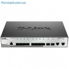 Комутатор мережевий D-Link DGS-1210-12TS/ME Комутатор мережевий D-Link DGS-1210-12TS/ME