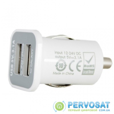 Зарядное устройство PowerPlant 2*USB, 3.1A (DV00DV5036)