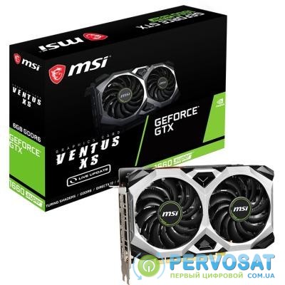 Видеокарта MSI GeForce GTX1660 SUPER 6144Mb VENTUS XS (GTX 1660 SUPER VENTUS XS 6G)