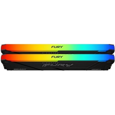 Пам'ять ПК Kingston DDR4 32GB KIT (16GBx2) 2666 FURY Beast RGB