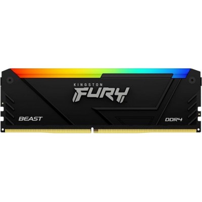 Пам'ять ПК Kingston DDR4 32GB KIT (16GBx2) 2666 FURY Beast RGB