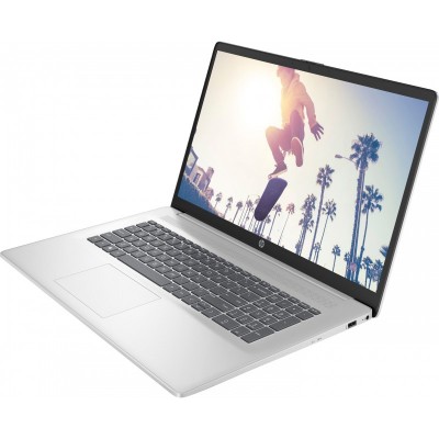 Ноутбук HP 17-cn3036ua 17.3" FHD IPS AG, Intel i5-1334U, 16GB, F512GB, UMA, DOS, сріблястий