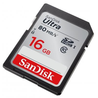 Карта памяти SANDISK 16GB SDHC Ultra Class 10 UHS (SDSDUNC-016G-GN6IN)