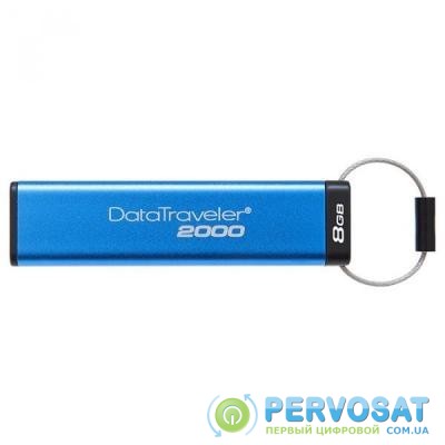 USB флеш накопитель Kingston 8GB DataTraveler 2000 Metal Security USB 3.0 (DT2000/8GB)