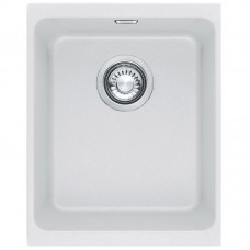 Кухонні мийки Franke Kubus KBG 110-34/125.0158.602/фраграніт/прямокутна/без крила/340х400 х220/білий