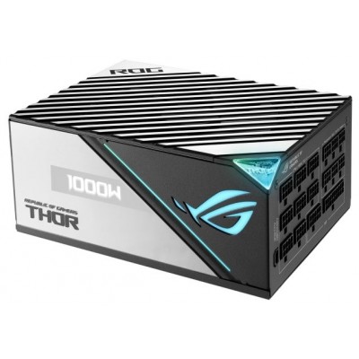 Блок живлення ASUS ROG THOR (1000W), &gt;90%, 80+ Platinum, 135mm, 1xMB 24pin(20+4), 2xCPU 8pin(4+4), 6xMolex, 12xSATA, 8xPCIe 8pin(6+2), Fully Modular, ARGB, ROG-THOR-1000P2-GAMING