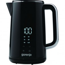 Електрочайник Gorenje, 1.7л, подвійні стінки, LED дисплей, Strix контроль, чорний Електрочайник Gorenje, 1.7л, подвійні стінки, LED дисплей, Strix контроль, чорний