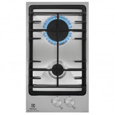 Варильна поверхня Electrolux газова, 30см, чавун, Доміно, нерж Варильна поверхня Electrolux газова, 30см, чавун, Доміно, нерж