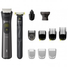 Тример Philips Series 9000, для бороди, вусів, голови та тіла, акум., насадок-13, сталь, сірий Тример Philips Series 9000, для бороди, вусів, голови та тіла, акум., насадок-13, сталь, сірий