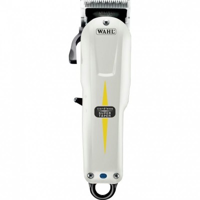 Машинка для стрижки WAHL Super Taper Cordless, акум., роторний мотор, насадок-4, гребінець, олія в компл, сталь, білий