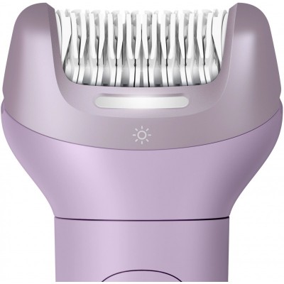 Епілятор Philips Series 9000 дисковий, аккумул., пінцет.-32, волог.+сух., насадок-6, футляр, фіолетовий