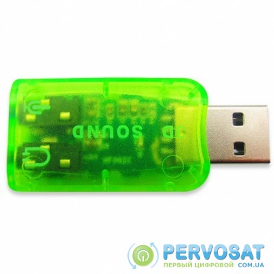 Звуковая плата Dynamode USB 6(5.1) green (USB-SOUNDCARD2.0 green)