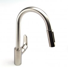 Змішувач для кухні Hansgrohe Focus M41, довж.виливу - 235мм, витяжний, 1важіль, KM240, сталь Змішувач для кухні Hansgrohe Focus M41, довж.виливу - 235мм, витяжний, 1важіль, KM240, сталь