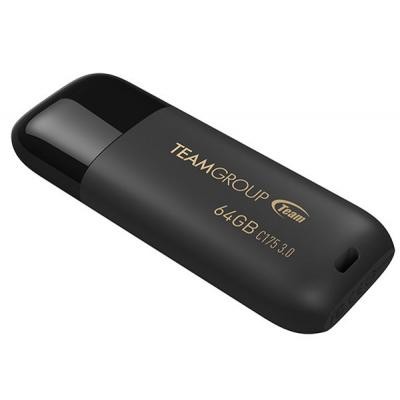 USB флеш накопитель Team 64GB C175 Pearl Black USB 3.1 (TC175364GB01)