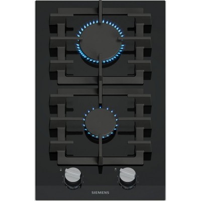 Варильна поверхня Siemens газова на склі, 30см, Доміно, чорний