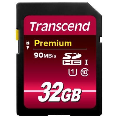 Карта памяти Transcend 32Gb SDHC class 10 UHS-I Premium (TS32GSDU1)