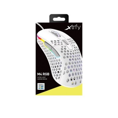 Миша Xtrfy M4, USB-A, RGB, Білий
