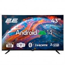 Телевізор 43" 2E LED FHD 60Hz Smart Android Black