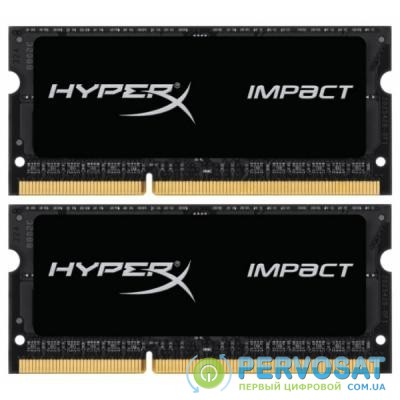 Модуль памяти для ноутбука SoDIMM DDR3L 16GB (2x8GB) 1866 MHz HyperX Impact Black Kingston (HX318LS11IBK2/16)