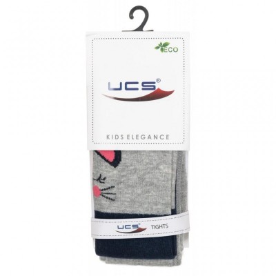 Колготки UCS SOCKS с котиком (M0C0301-2116-3G-grayblue)