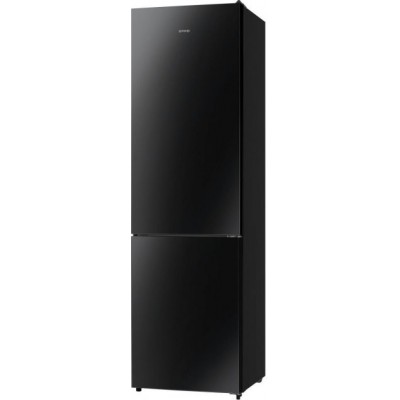 Холодильник Gorenje NRK620EABG4 з нижн. мороз. камерою,200х60х60см, 2 дв., Х- 238л, М- 98л, A++, NoFrost Plus, Fresh zone, дисплей,чорне скло