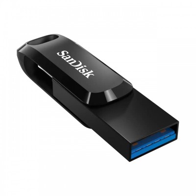 Накопичувач SanDisk  512GB USB 3.1 Type-A + Type-C Ultra Dual Drive Go Чорний