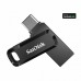 Накопичувач SanDisk  512GB USB 3.1 Type-A + Type-C Ultra Dual Drive Go Чорний
