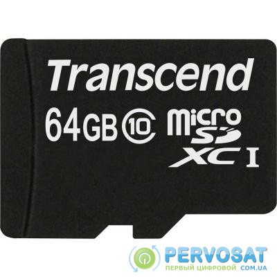 Карта памяти Transcend 64GB microSDXC Class 10 (TS64GUSDXC10)
