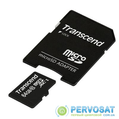 Карта памяти Transcend 64GB microSDXC Class 10 (TS64GUSDXC10)