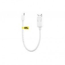 Кабель мультимедійний MiniDisplayPort to DisplayPort 0.3m white Kit (KITS-FL-001)