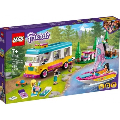 Конструктор LEGO Friends Лісовий будинок на колесах і яхта 41681