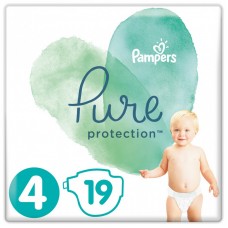 Підгузок Pampers Pure Protection Розмір 4 Maxi 9-14 кг 19 шт. (8001841023298) Підгузок Pampers Pure Protection Розмір 4 Maxi 9-14 кг 19 шт. (8001841023298)
