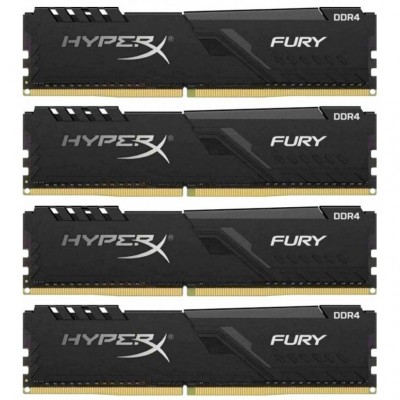 Модуль памяти для компьютера DDR4 64GB (4x16GB) 3466 MHz Fury Black Kingston Fury (ex.HyperX) (HX434C17FB4K4/64)