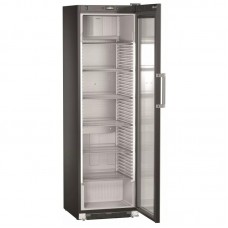 Холодильна вітрина Liebherr, 203x60х70, 449л, полок - 6, зон - 1, бут-304, 1дв., вбуд.замок, чорний