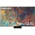 Телевiзор 75" Neo QLED 4K Samsung QE75QN90AAUXUA Smart, Tizen, Black