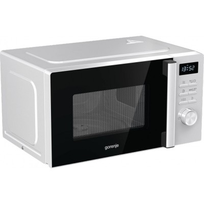 Мікрохвильова піч Gorenje, 20л, електр. керув., 800Вт, дисплей, білий