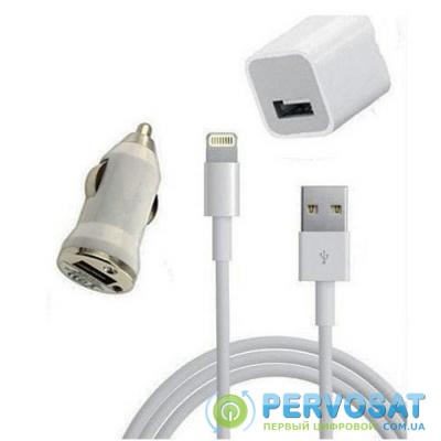 Зарядное устройство PowerPlant Lightning (iPhone 5) (3 в 1) (DV00DV5041)