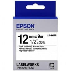Стрічка для принтера етикеток EPSON LK4WBN (C53S654021) Стрічка для принтера етикеток EPSON LK4WBN (C53S654021)