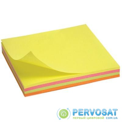 Бумага для заметок Axent with adhesive layer 75x75мм, 100sheets.,neon colors mix (2325-02-А)