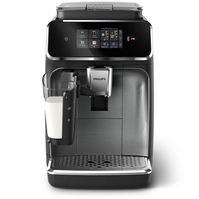 Кавомашина Philips Series 2300 LatteGo, 1.8л, зерно+мелена, автомат.капуч, дисплей, авторецептів -4, чорний