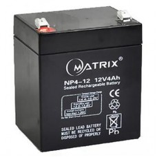 Батарея до ДБЖ Matrix 12V 4AH (NP4-12) Батарея до ДБЖ Matrix 12V 4AH (NP4-12)