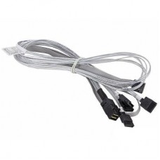 Кабель для передачі даних MiniSAS HD (SFF-8643) to 4xSATA 0.8m w/Sideband Adaptec (2279800-R/ACK-I-HDmSAS-4SATA-SB-0.8M)