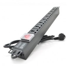 Силовий блок 19" 8 універс. розеток, кабель 1.8м, вимикач, алюм. корпус Pipo (PP8PDUGR-UN) Силовий блок 19" 8 універс. розеток, кабель 1.8м, вимикач, алюм. корпус Pipo (PP8PDUGR-UN)