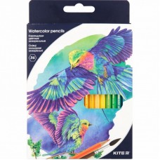 Олівці кольорові Kite Птахи акварельні 36 кольорів (K18-1052) Олівці кольорові Kite Птахи акварельні 36 кольорів (K18-1052)