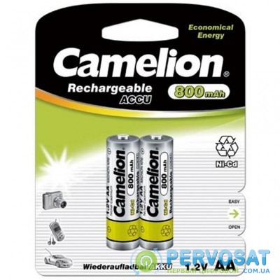 Аккумулятор Camelion AA 800mAh Ni-Cd * 2 R6-2BL (NC-AA800BP2)