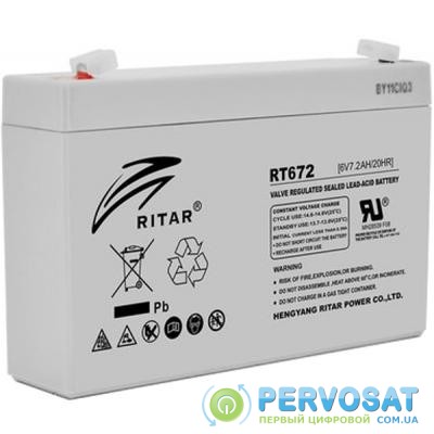 Батарея к ИБП Ritar AGM RT672, 6V-7.2Ah (RT672)