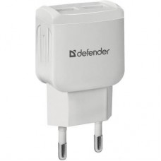 Зарядний пристрій Defender EPA-13 white, 2xUSB, 5V / 2.1A (83841) Зарядний пристрій Defender EPA-13 white, 2xUSB, 5V / 2.1A (83841)