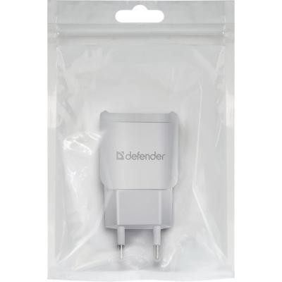 Зарядное устройство Defender EPA-13 white, 2xUSB, 5V / 2.1A (83841)