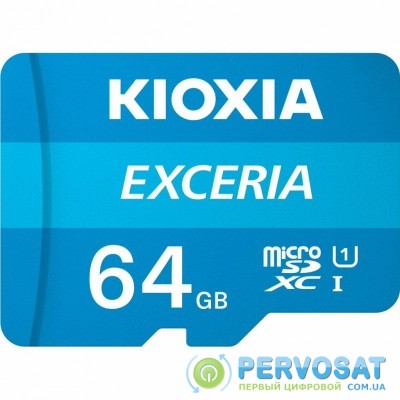 Карта памяти KIOXIA 64GB microSDXC class 10 UHS-I Exceria (LMEX1L064GG2)